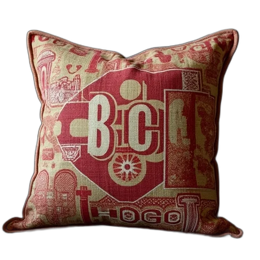 red, vintage, chicago, throw transparent PNG cut-out