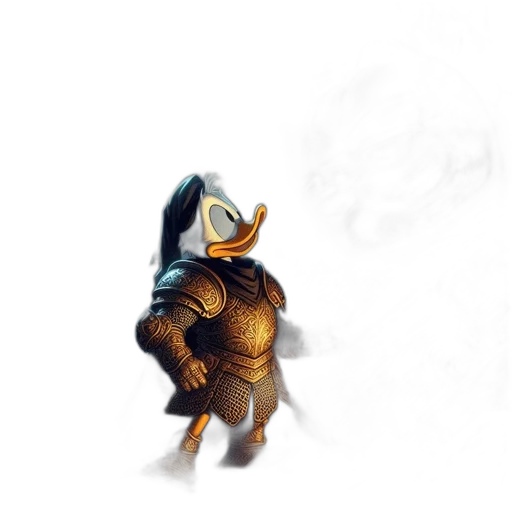 mask, jacket, robot, creature, concept art, fantasy art, watercolor, 3d render transparent PNG cut-out