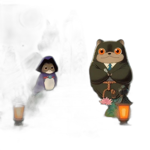 concept art, fantasy art, pixel art, watercolor, fire, fog, snow, night transparent PNG cut-out