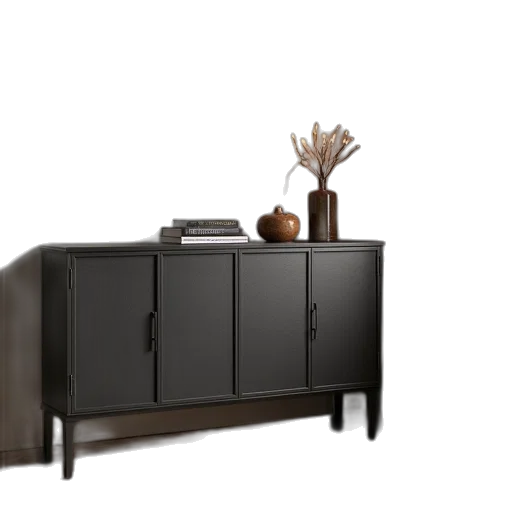 furniture, 3d render, photorealistic, earth tones, dark, monochrome, maxx, industrial transparent PNG cut-out