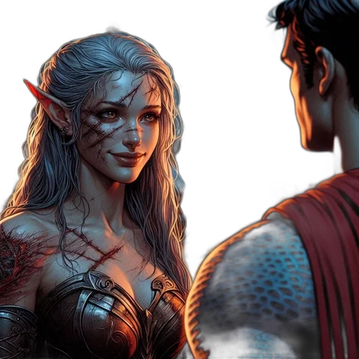 fantasy art, comic book art, concept art, photorealistic, fire, red, fantasy, scene transparent PNG cut-out