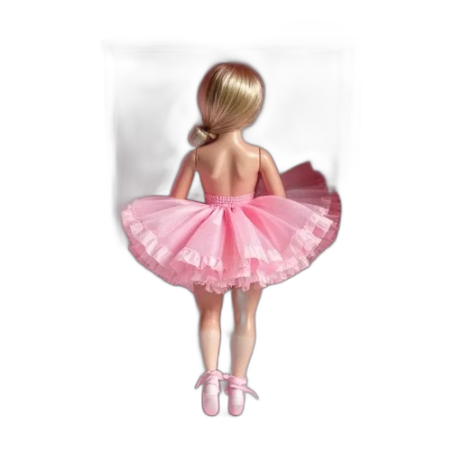dress, 3d render, photorealistic, concept art, fantasy art, pink, white, porcelain transparent PNG cut-out