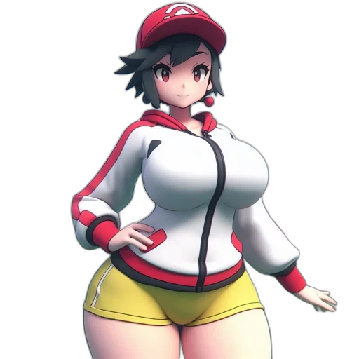 dress, hat, staff, jacket, concept art, 3d render, pixel art, anime transparent PNG cut-out