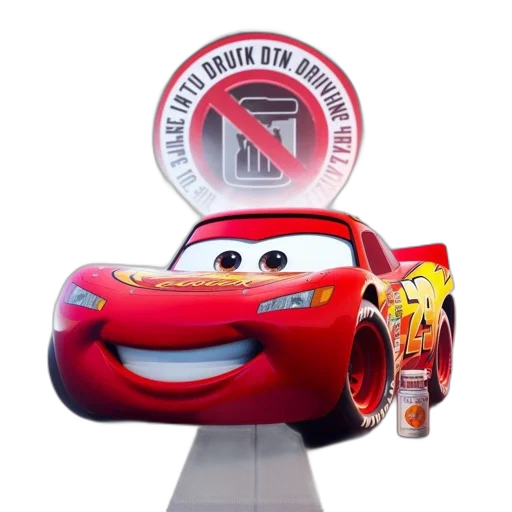 car, robot, food, 3d render, concept art, movie, cars, poster transparent PNG cut-out