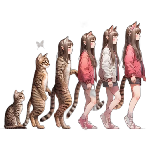 animal, creature, hat, concept art, 3d render, anime, pixel art, pastel transparent PNG cut-out