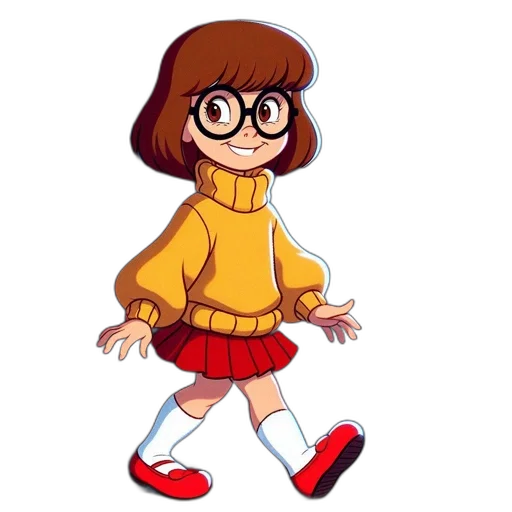 dress, jacket, staff, creature transparent PNG cut-out