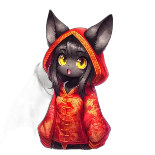 jacket, mask, staff, dress, concept art, fantasy art, pixel art, watercolor transparent PNG cut-out