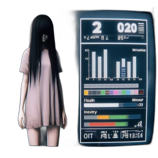 dress, hair, robot, creature, vaporwave, concept art, anime, cyberpunk transparent PNG cut-out