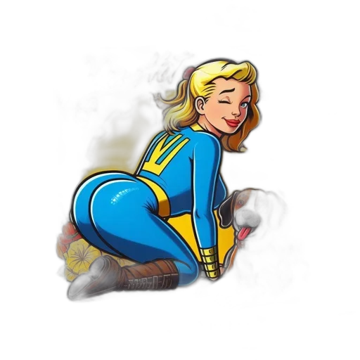 dress, comic book art, cartoon, concept art, pixel art, labeled, bottle, nuka-hot transparent PNG cut-out