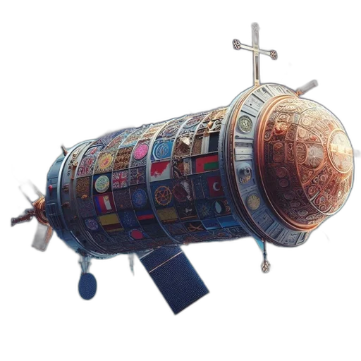 weapon, robot, sword, bottle, concept art, fantasy art, 3d render, cyberpunk transparent PNG cut-out