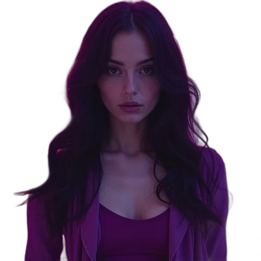 dress, face, jacket, hair transparent PNG cut-out