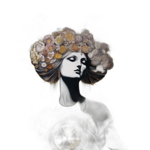crown, dress, hat, mask, fantasy art, concept art, photorealistic, watercolor transparent PNG cut-out