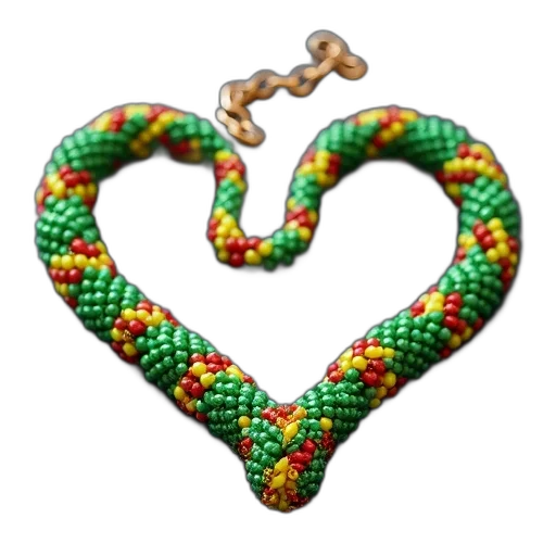 jewelry, staff, pixel art, 3d render, colorful, beaded, necklace, clasp transparent PNG cut-out