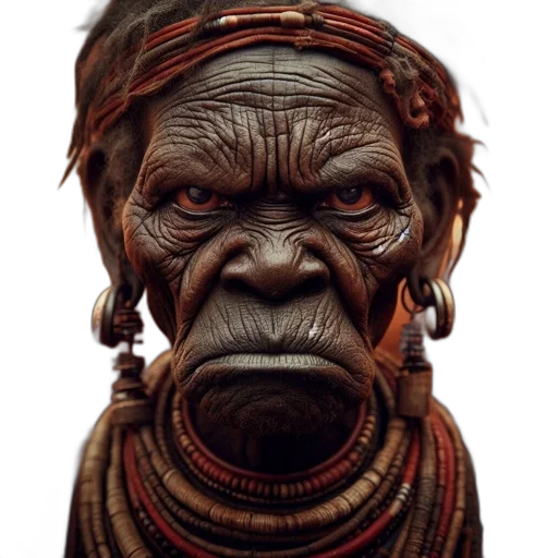 face, mask, animal, staff, photorealistic, concept art, 3d render, fantasy art transparent PNG cut-out