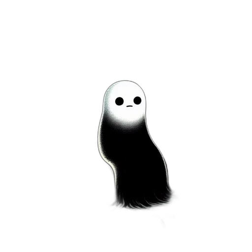 creature, hair, animal, face, concept art, pixel art, fantasy art, 3d render transparent PNG cut-out