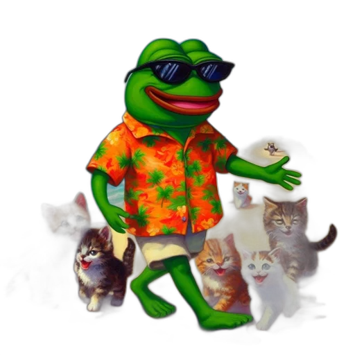 animal, jacket, creature, staff, concept art, 3d render, photorealistic, vaporwave transparent PNG cut-out