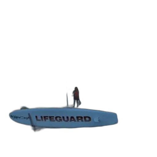 3d render, concept art, underwater, lifeguard, surfboard, lies, beach, person transparent PNG cut-out