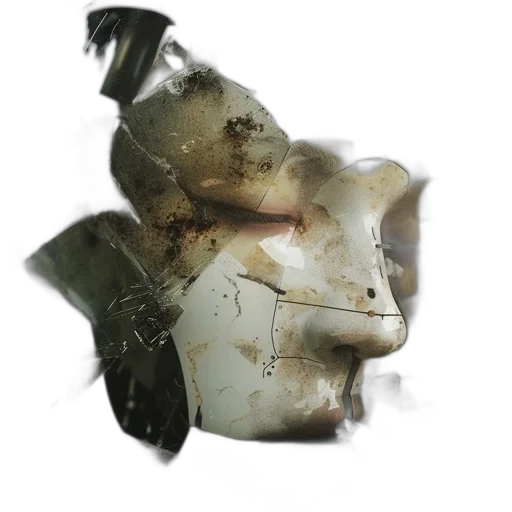 mask, face, crown, bottle, photorealistic, 3d render, concept art, watercolor transparent PNG cut-out