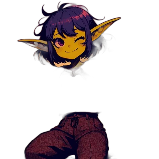 creature, staff, mask, dragon, concept art, pixel art, fantasy art, anime transparent PNG cut-out