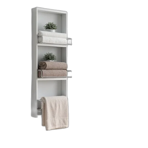furniture, 3d render, earth tones, modern, bathroom, cabinet, wall, shelf transparent PNG cut-out