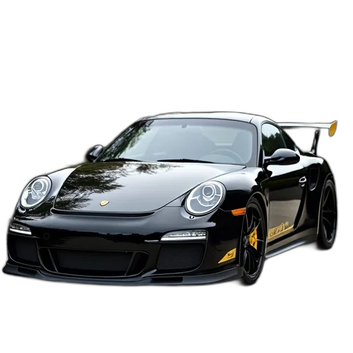 car, weapon, animal, photorealistic, 3d render, concept art, black, porsche transparent PNG cut-out
