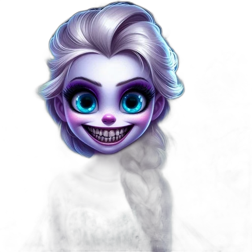 face, mask, staff, creature, concept art, fantasy art, 3d render, cartoon transparent PNG cut-out