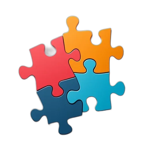jewelry, 3d render, colorful, puzzle, piece, powerpoint, template transparent PNG cut-out