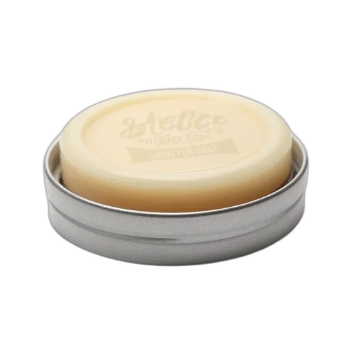naturally, better, shave, soap, tin, white, background transparent PNG cut-out