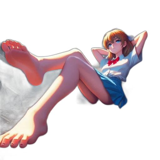 dress, shoes, concept art, 3d render, anime, vaporwave, outer space, underwater transparent PNG cut-out