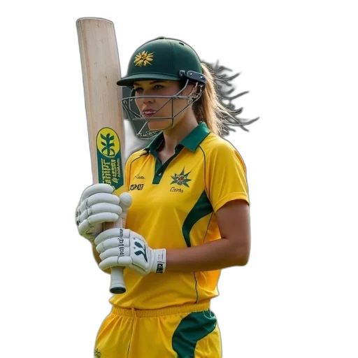 australian, woman, cricketer, field transparent PNG cut-out