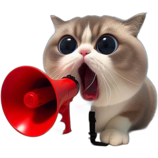 animal, staff, weapon, photorealistic, anthropomorphic, cat, holds, red transparent PNG cut-out