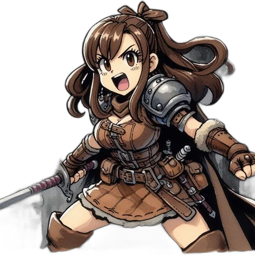 weapon, sword, staff, anime transparent PNG cut-out