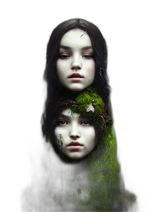 face, mask, creature, crown transparent PNG cut-out