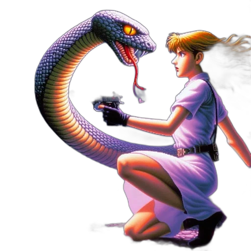 dragon, weapon, concept art, vaporwave, pixel art, fantasy art, fire, woman transparent PNG cut-out