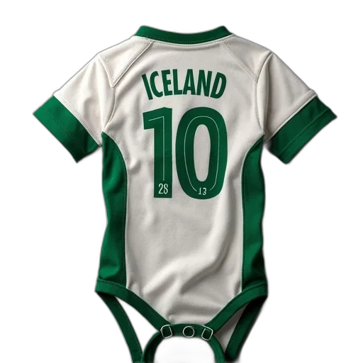 baby, shirt, iceland, name, number, soccer, bodysuit transparent PNG cut-out