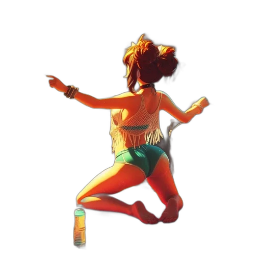 staff, 3d render, pixel art, concept art, fantasy art, neon, golden, inside transparent PNG cut-out