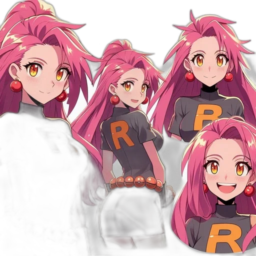 anime, concept art, pixel art, cartoon, neon, colorful, pastel, red transparent PNG cut-out