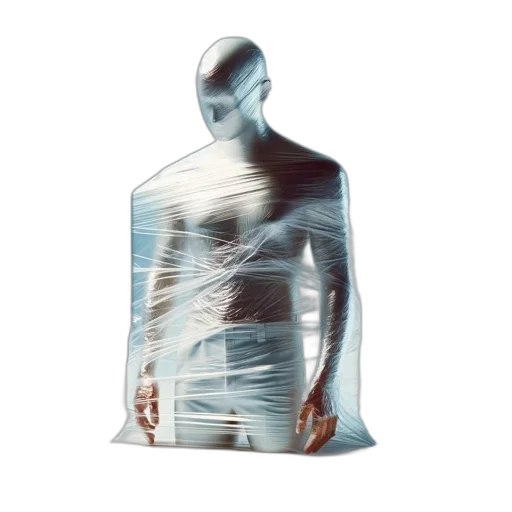 dress, jacket, mask, robot, 3d render, concept art, photorealistic, individual transparent PNG cut-out