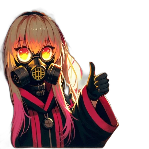 mask, jacket, face, robot, cyberpunk, concept art, anime, pixel art transparent PNG cut-out