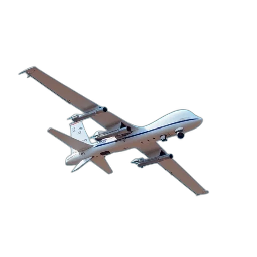 weapon, staff, 3d render, drone, sleek, white, body, blue transparent PNG cut-out
