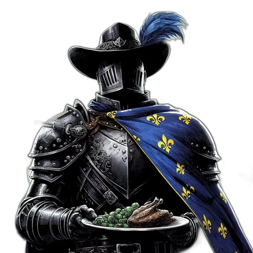 sword, jacket, weapon, hat, concept art, fantasy art, pixel art, knight transparent PNG cut-out