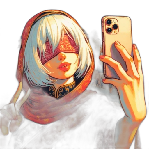 mask, face, weapon, robot, concept art, anime, fantasy art, watercolor transparent PNG cut-out