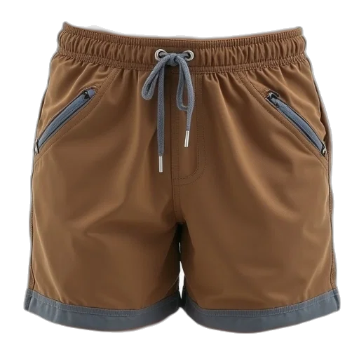 jacket, earth tones, brown, gray, shorts, grey, trimmings, pockets transparent PNG cut-out