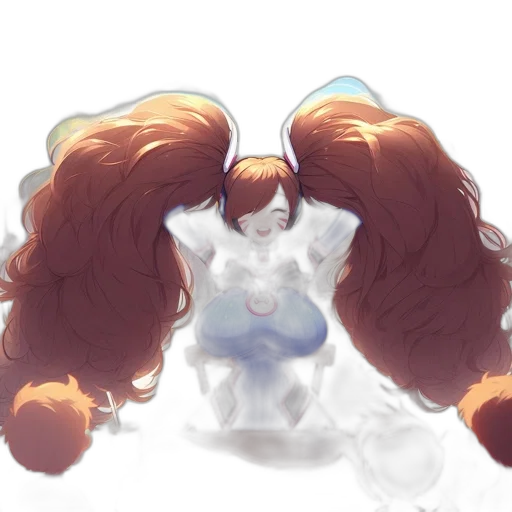 hair, crown, staff, creature, concept art, anime, watercolor, fantasy art transparent PNG cut-out