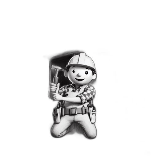 robot, staff, weapon, jewelry, cartoon, 3d render, concept art, pixel art transparent PNG cut-out