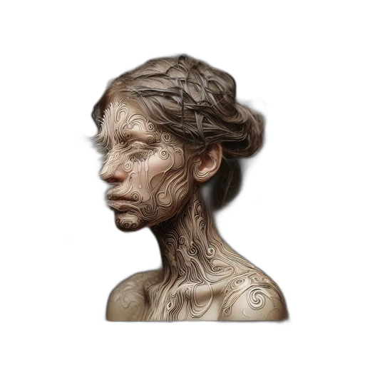 face, mask, jewelry, crown, photorealistic, 3d render, concept art, fantasy art transparent PNG cut-out