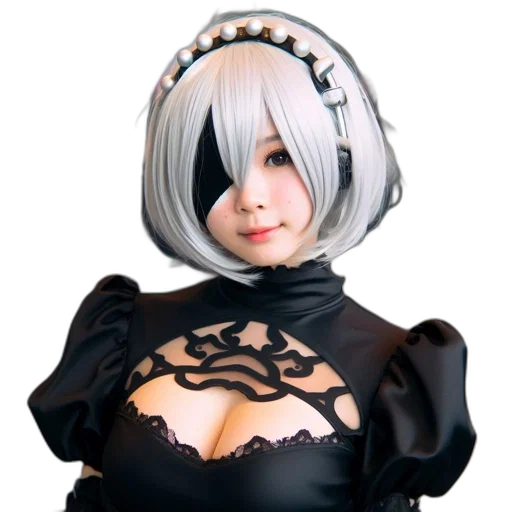 robot, dress, crown, staff, 3d render, concept art, photorealistic, fantasy art transparent PNG cut-out