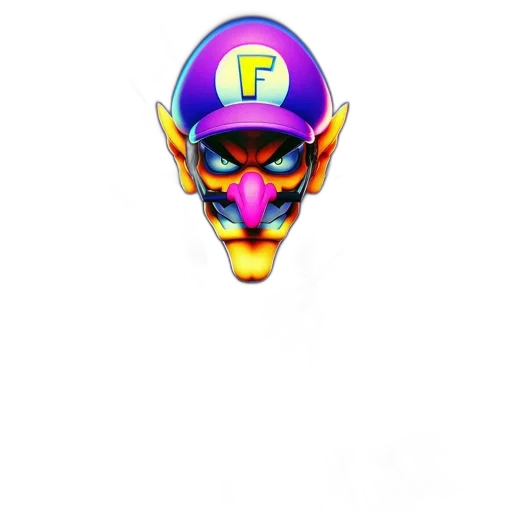 face, mask, jewelry, staff, pixel art, 3d render, vaporwave, concept art transparent PNG cut-out
