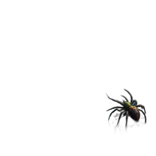 animal, creature, hair, crown, pixel art, concept art, 3d render, dark transparent PNG cut-out