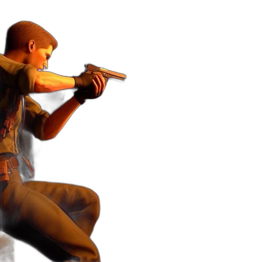 weapon, 3d render, concept art, futuristic, ancient, scenario, soldier, armed transparent PNG cut-out